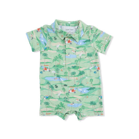 Golf Oasis Animals Polo Romper