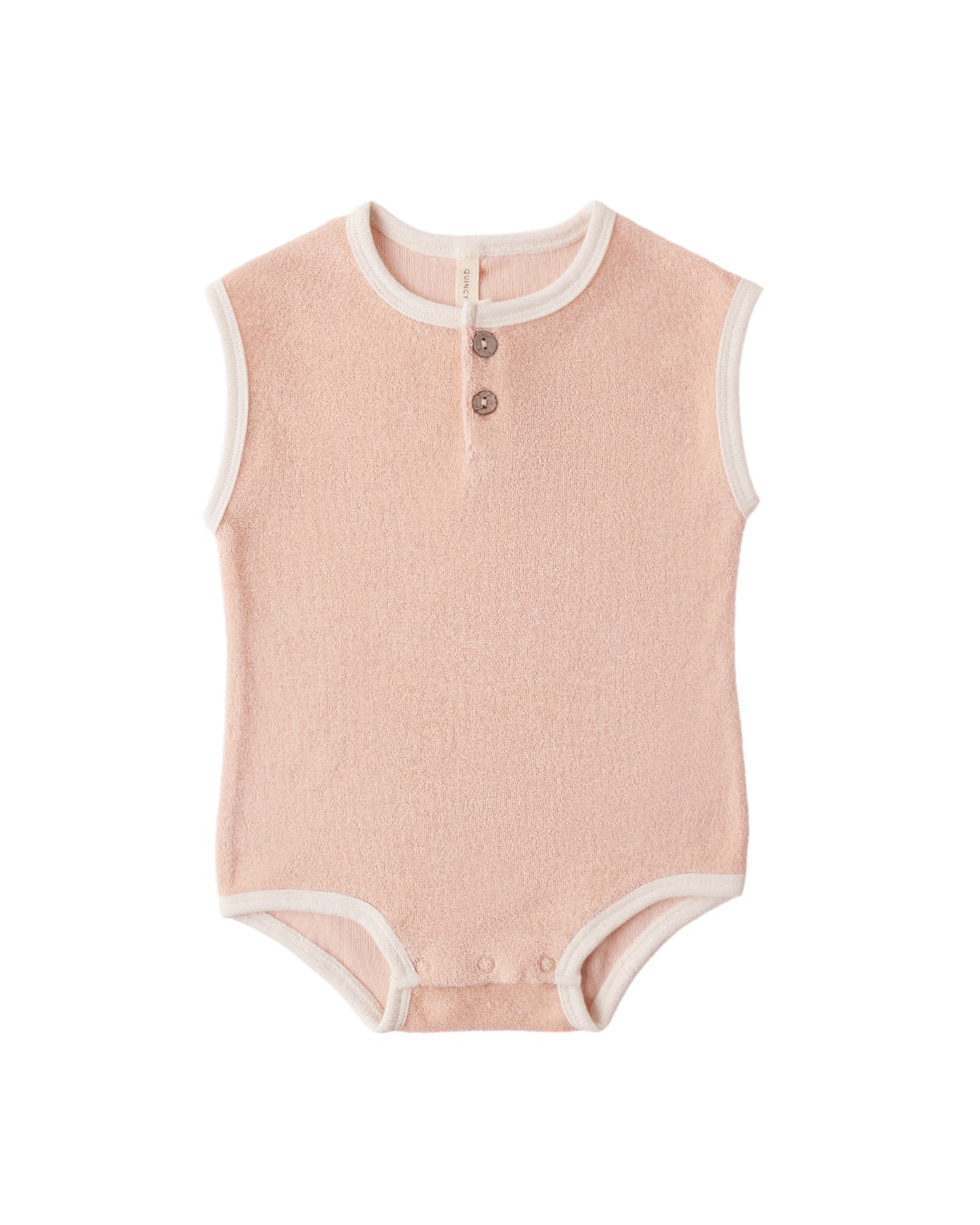 Melon Terry Cloth Romper