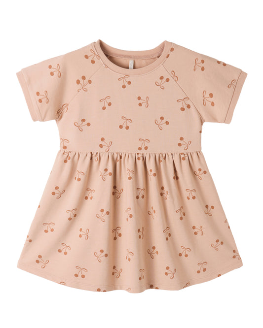 Cherry Bow Raglan Dress
