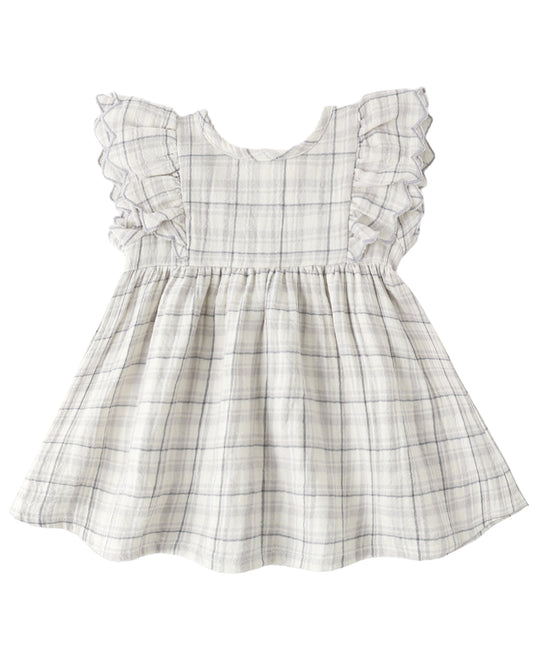 Blue Alina Plaid Dress