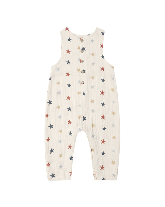 Stars Button Jumpsuit