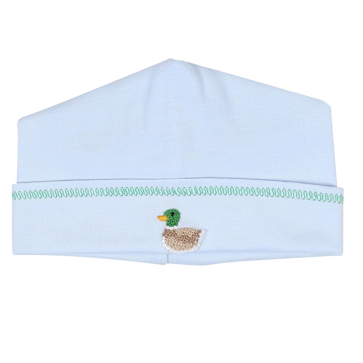 Tiny Mallard Blue Emb Conv & Hat