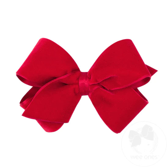 Small Velvet Basic Bow