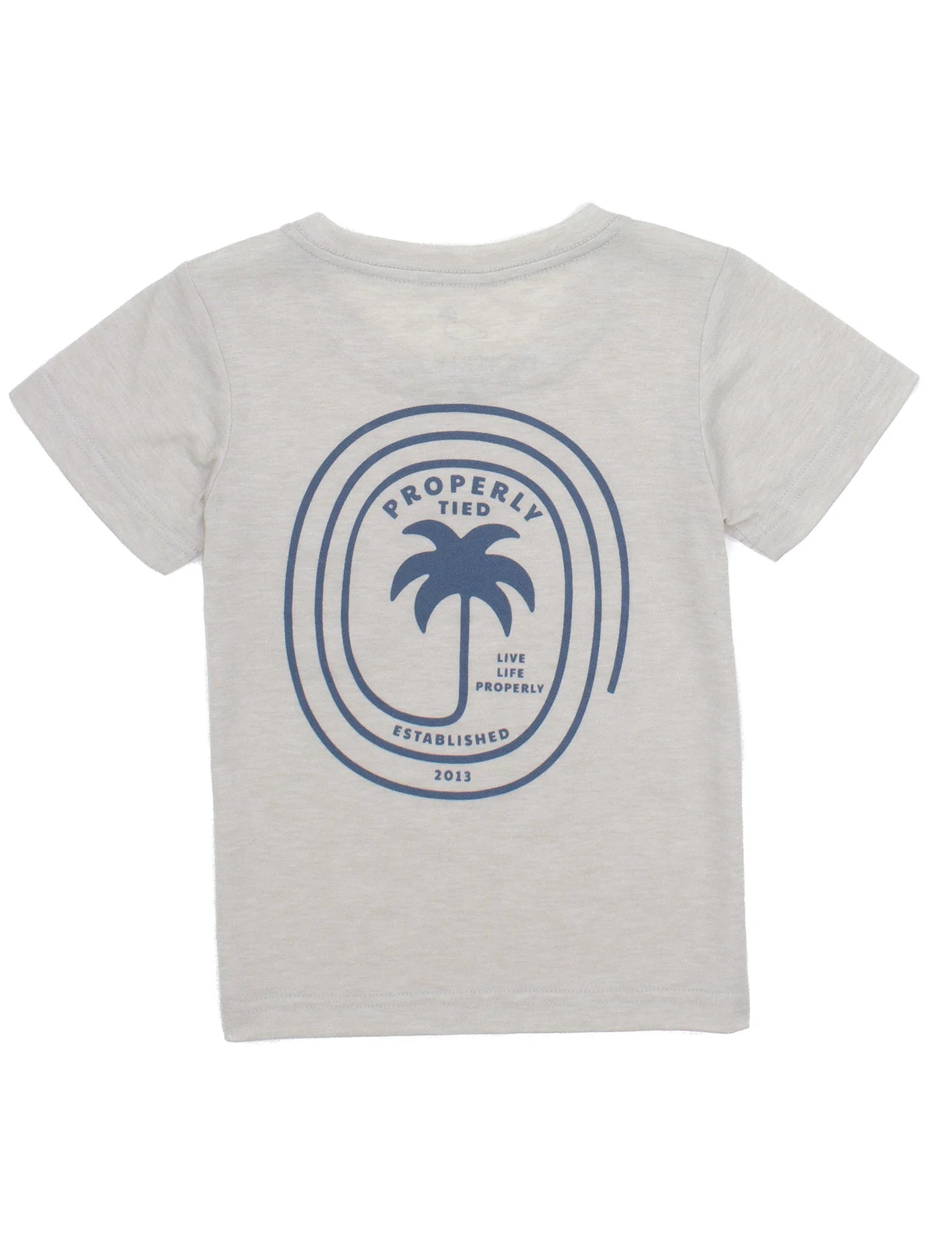 Spiral Palm Natural Tee