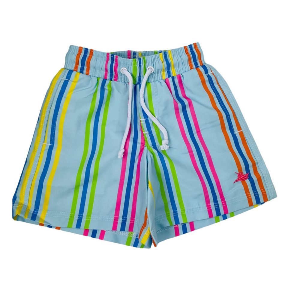 Neon Stripes Southbound Swim Trunks
