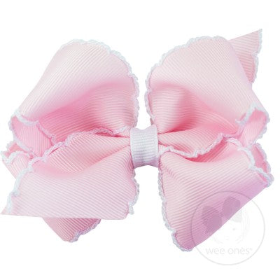 Medium Classic Grosgrain Moonstitch Hair Bow