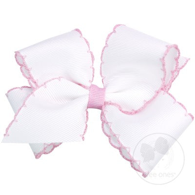 Medium Classic Grosgrain Moonstitch Hair Bow