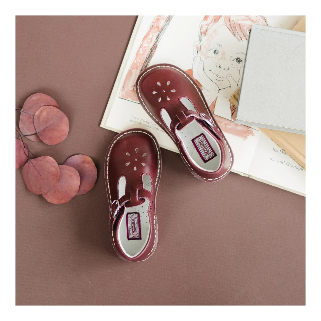 Burgundy Joy MJ Shoes