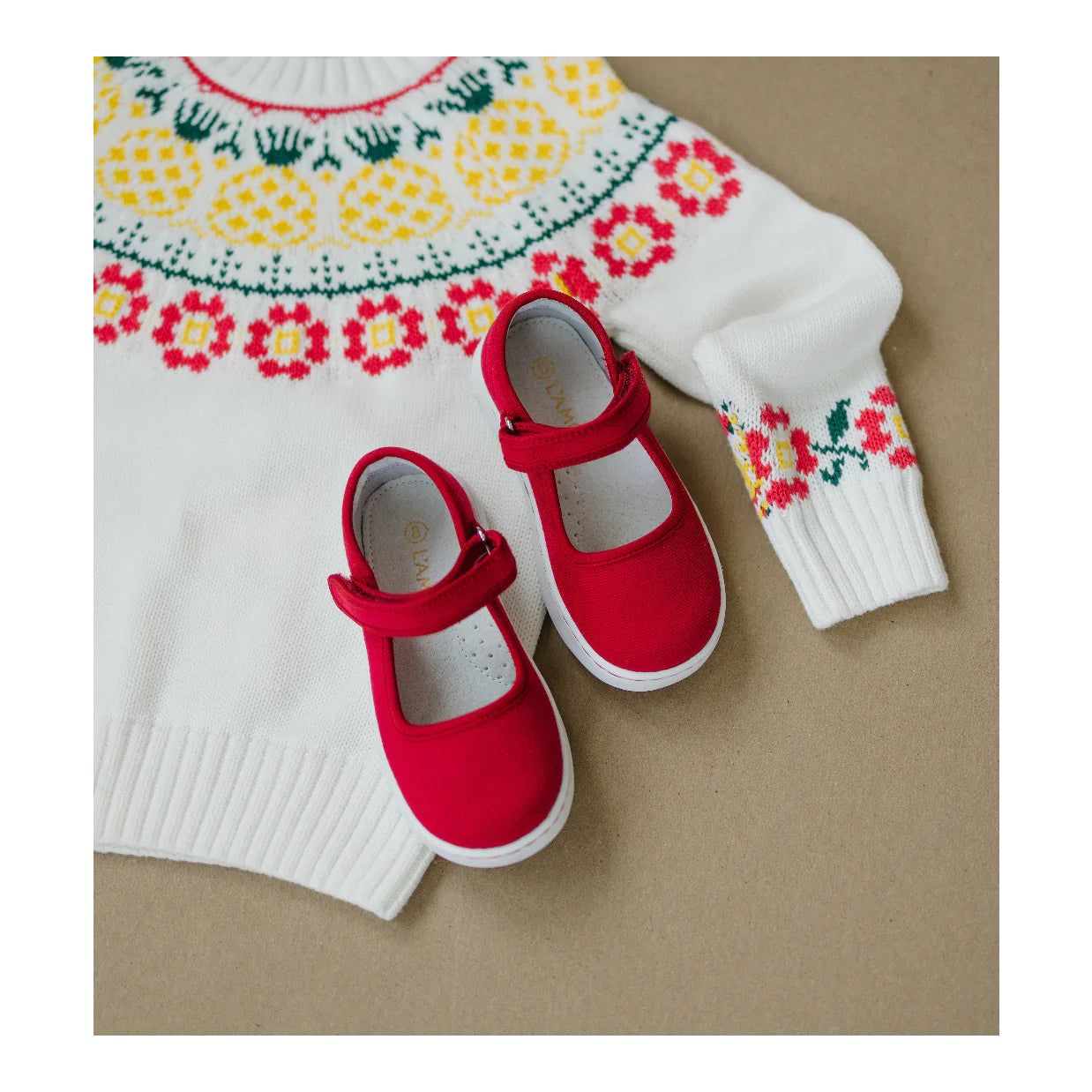 Red Canvas Jenna Maryjane