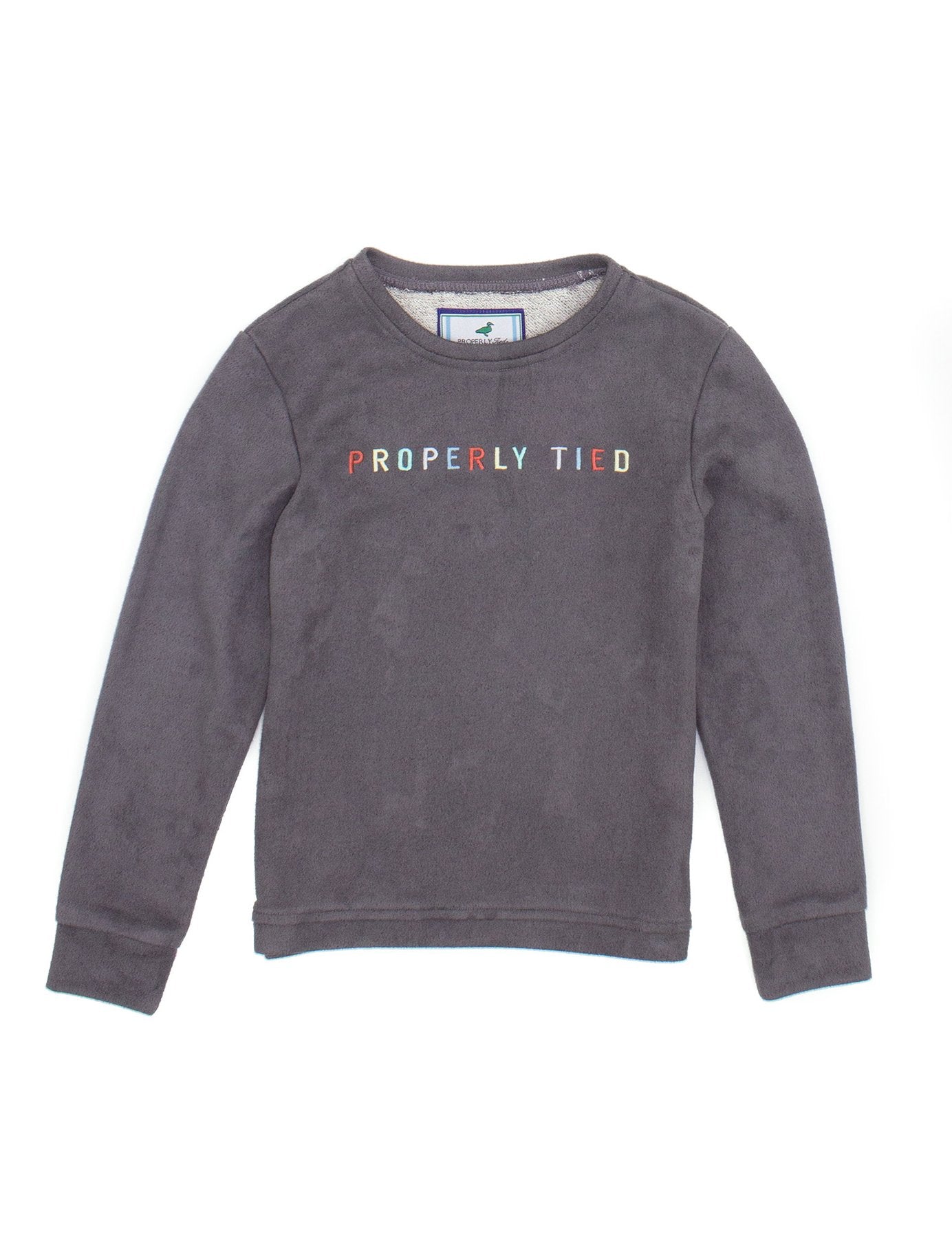 Asher Graphite Crew Neck FINAL SALE