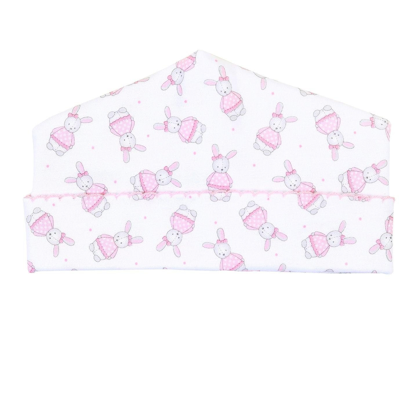 Pink Vintage Polka Dot Bunny Converter & Hat