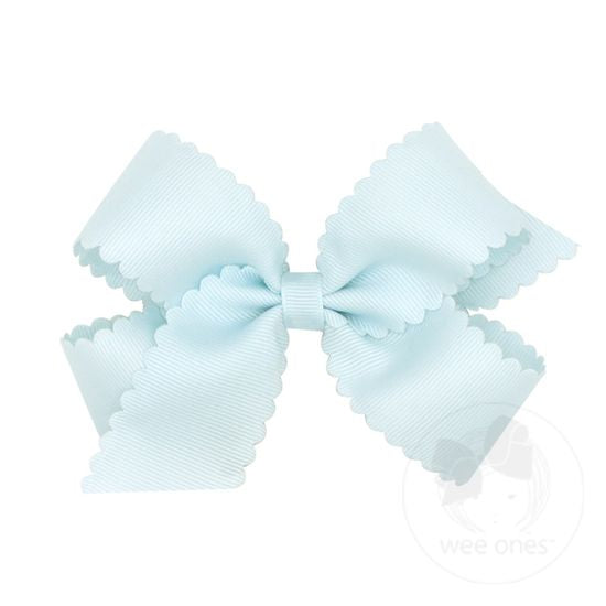 Medium Scalloped Edge Grosgrain Bow