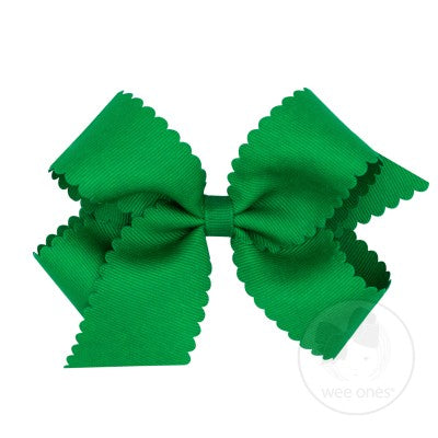 Medium Scalloped Edge Grosgrain Bow