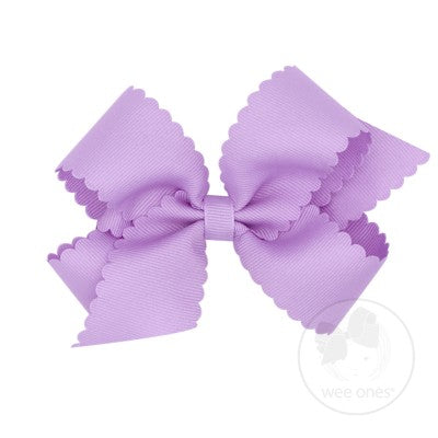 Medium Scalloped Edge Grosgrain Bow