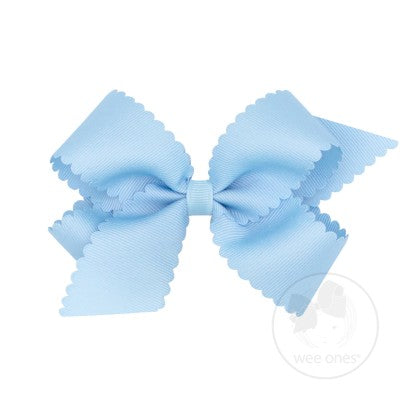 Medium Scalloped Edge Grosgrain Bow
