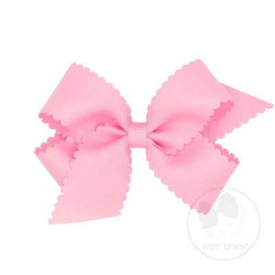Medium Scalloped Edge Grosgrain Bow