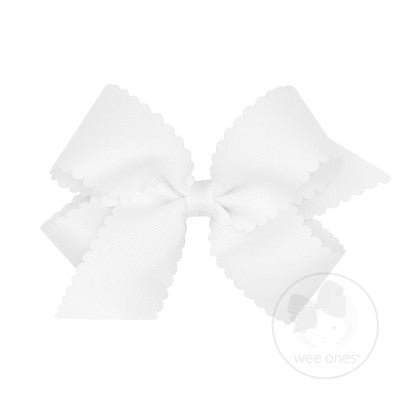 Medium Scalloped Edge Grosgrain Bow