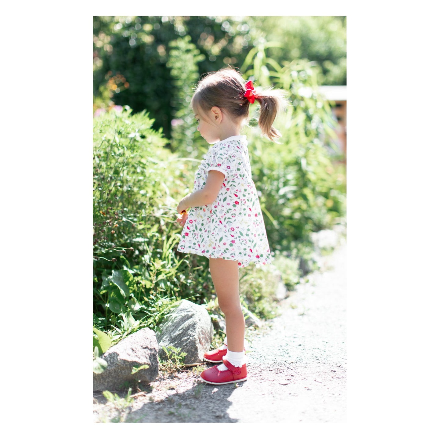 Red Mia Scalloped Mary Jane