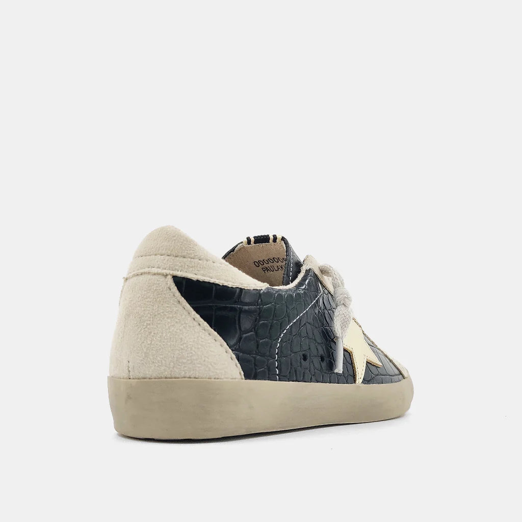 Black Croco Paula Kids