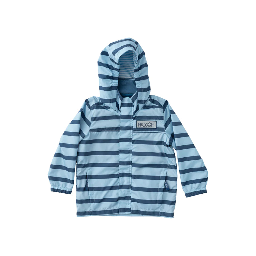 Dutch Canal Stripe Reflective Rain Jacket