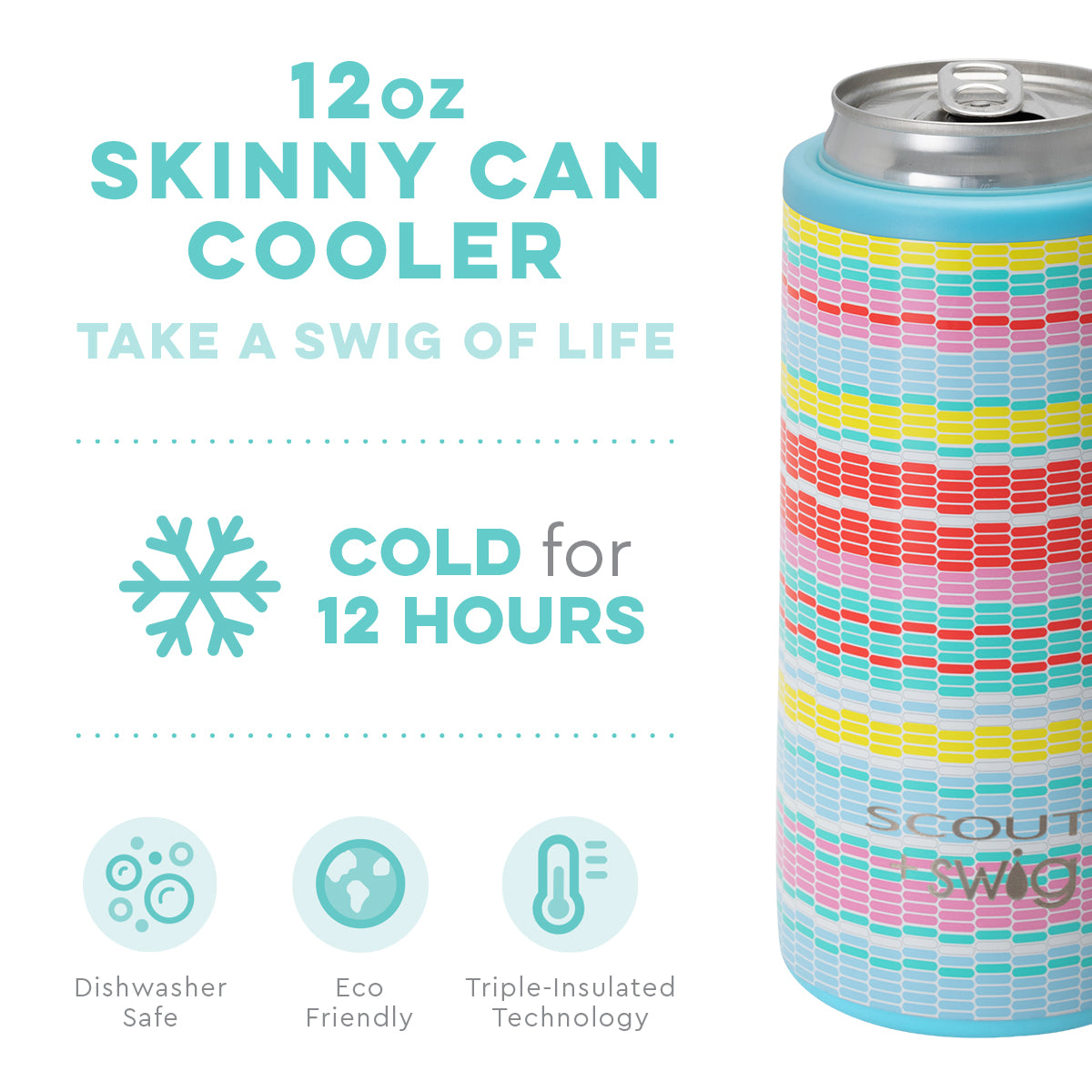Good Vibrations Scout 12OZ Skinny Can Cooler