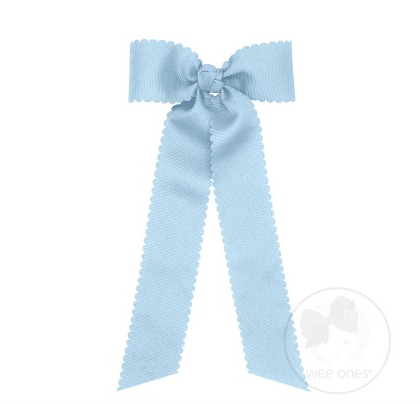 Med Scalloped Streamer Tail Bow