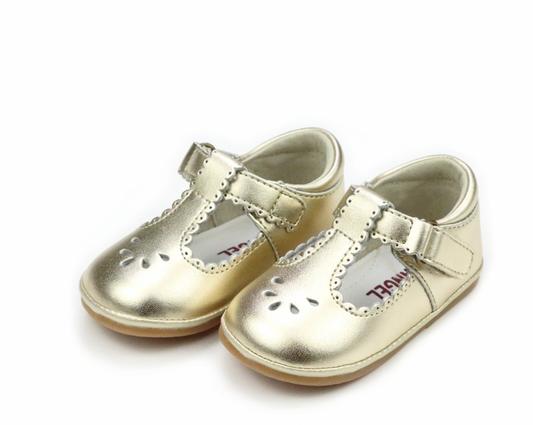 Gold Dottie Scalloped Perf MJ