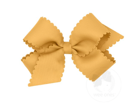 Medium Scalloped Edge Grosgrain Bow