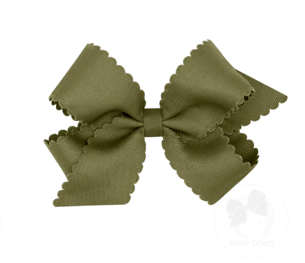Medium Scalloped Edge Grosgrain Bow