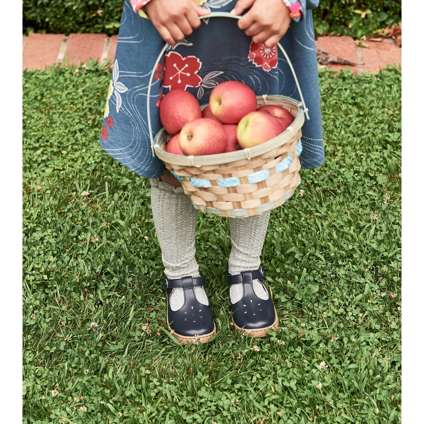 Navy Chelsea Sporty T-Strap Mary Jane