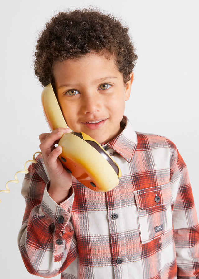 Rust Checked Overshirt