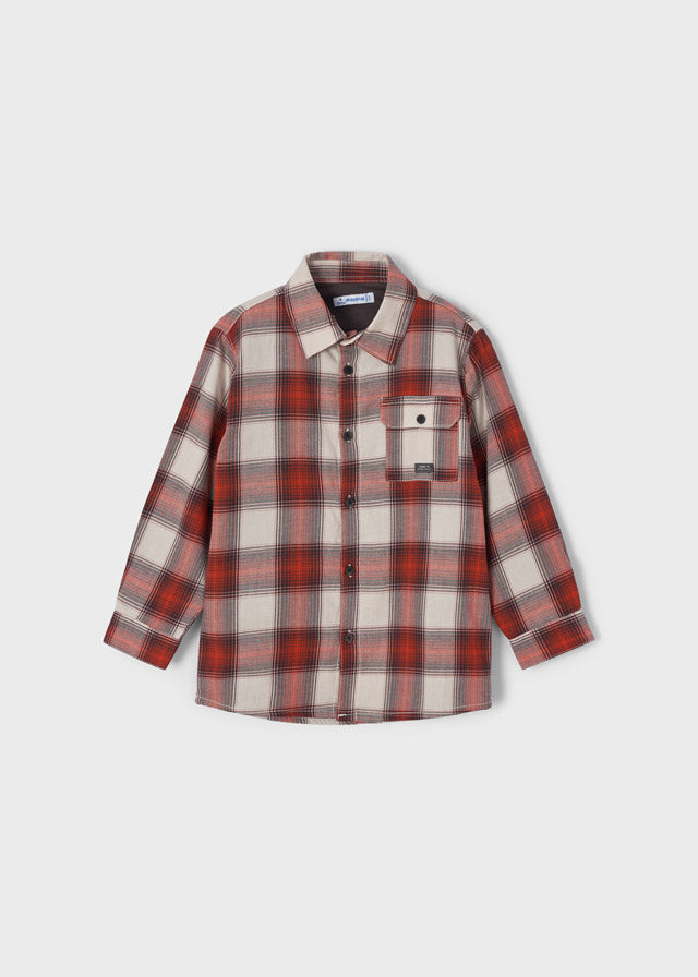 Rust Checked Overshirt