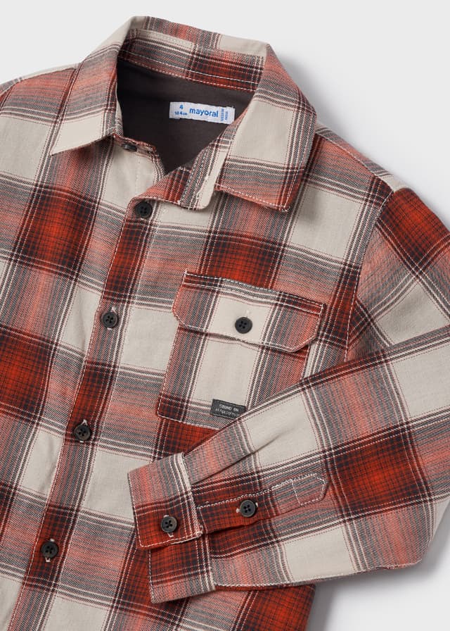 Rust Checked Overshirt
