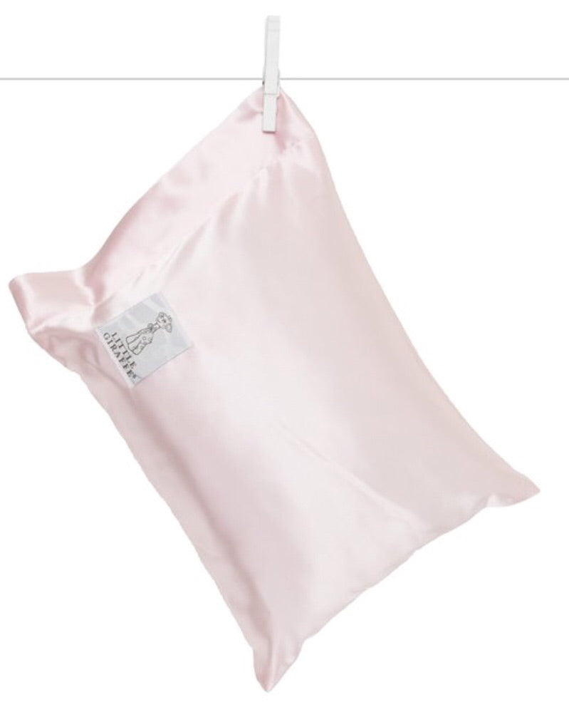 Pink Little Giraffe Satin Nap Pillow