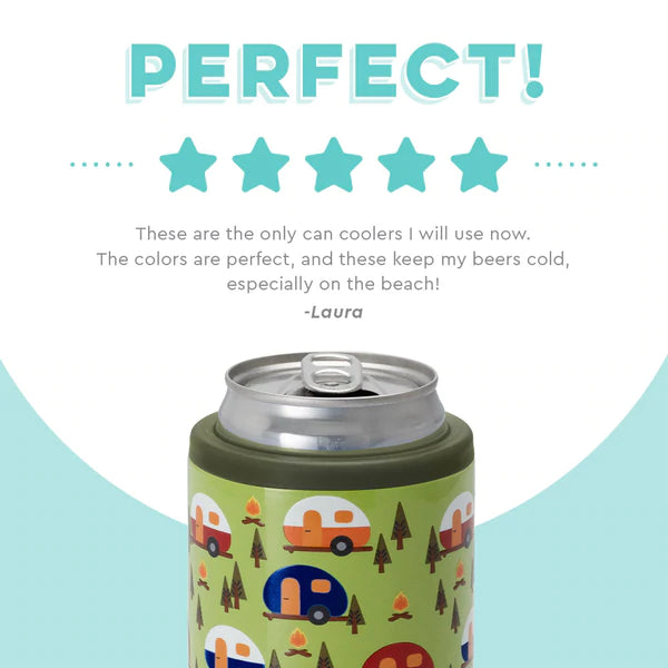 Happy Camper Skinny Can Cooler