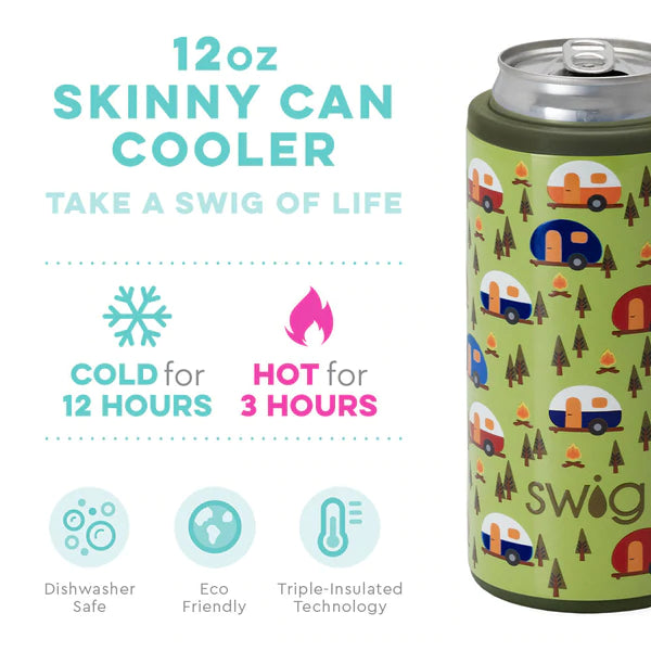 Happy Camper Skinny Can Cooler