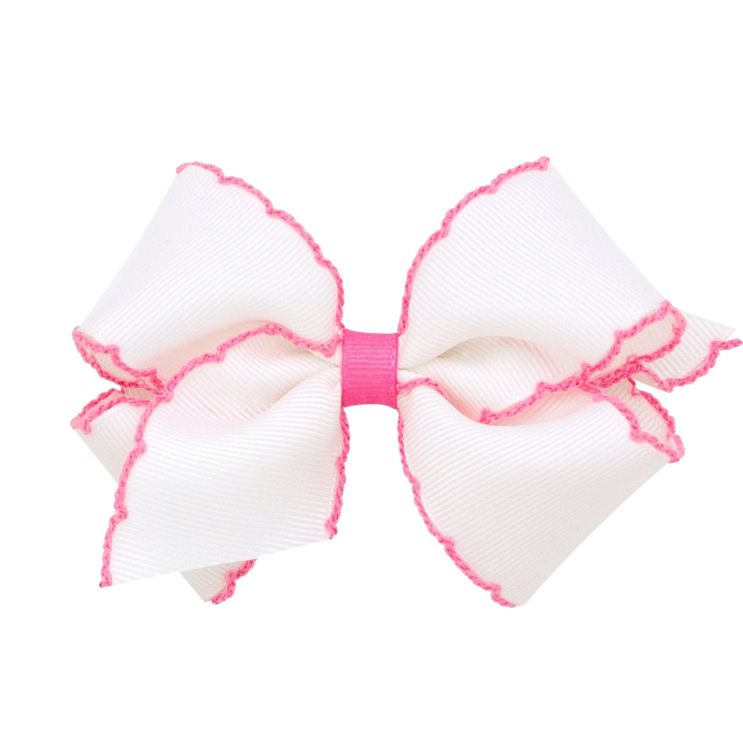 Medium Classic Grosgrain Moonstitch Hair Bow